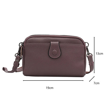 Women Genuine Leather Shoulder Bag New Casual Female  Small Crossbody Bags For Women Bag Cell Phone Bag Day Clutches