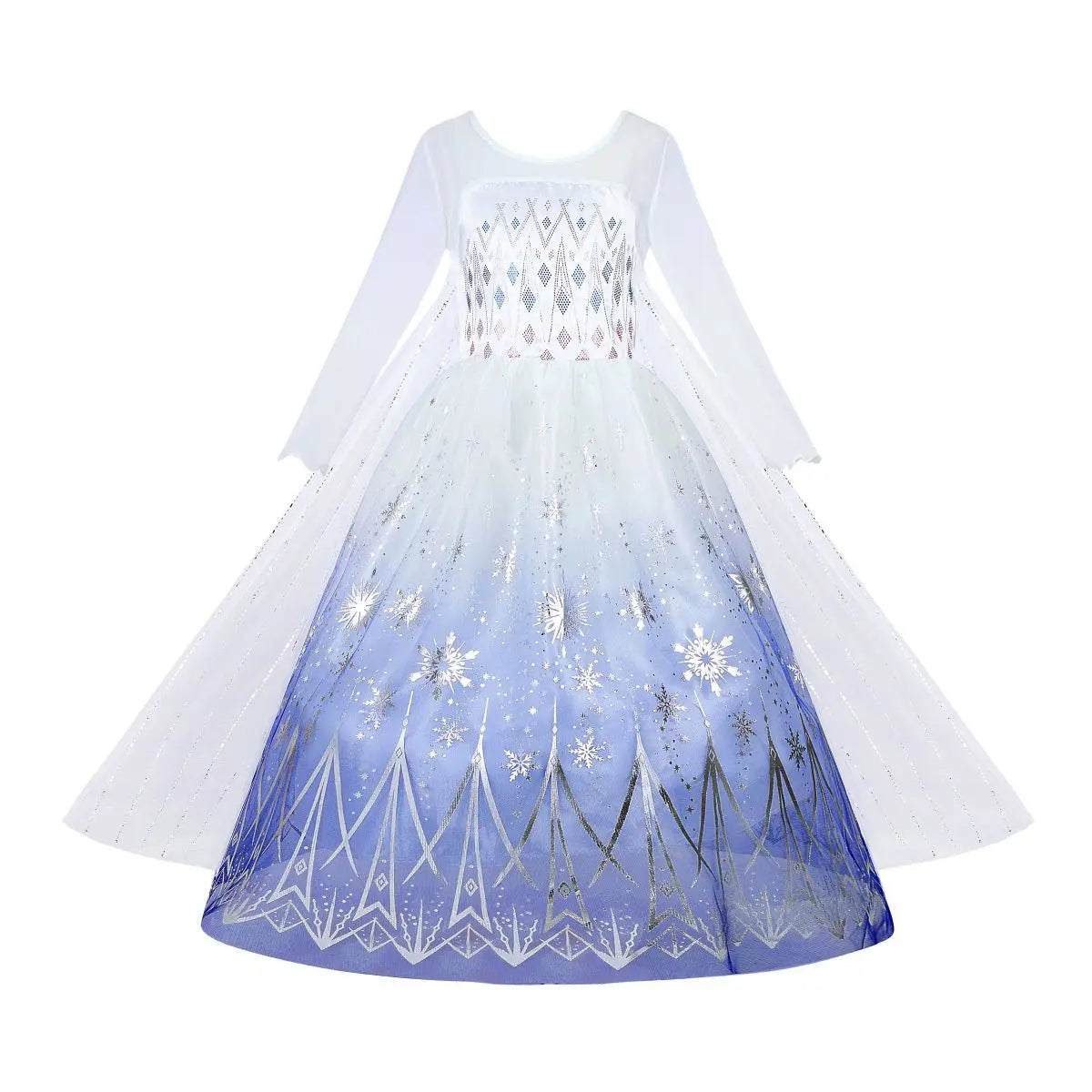 Girls Frozen 2 Elsa Anna Princess Mesh Sequin Clothes Kids Cosplay Snow Queen Costumes Carnival Birthday Party Elsa Gowns