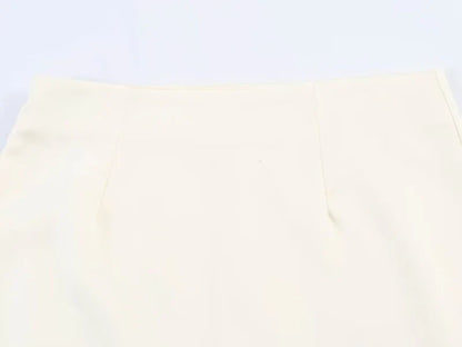 Summer Women Elegant Satin Silk Lace Fringe Mini Skirt High Waist Slim Anti-light Safety Bottoming Half Slip Underskirt 3 Colors