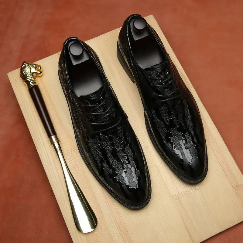 Social Shoe Male Leather Casual Spring Autumn Business Men's Formal Shoes Black Legitimate Clothing 2025 Trend Cheap Liquidation