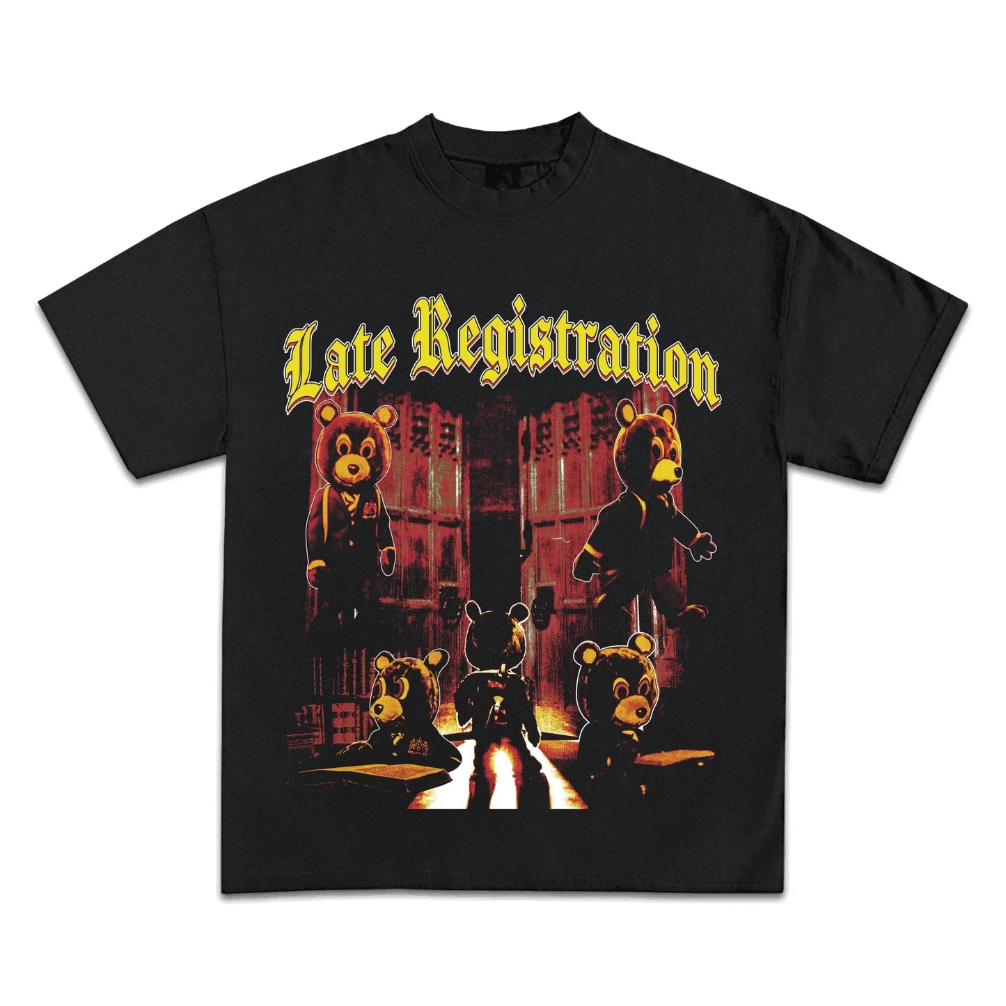 Parent-child Fashion Trend Cotton Short-sleeved Casual Loose T-shirt Super Street Wear Unisex Kanye West Graduation T-shirt