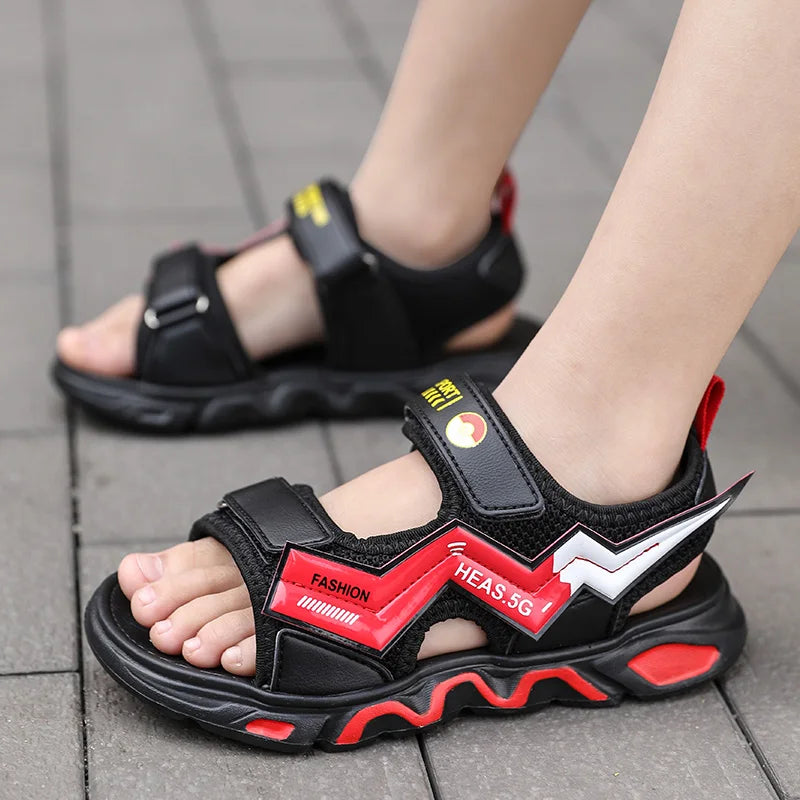 New boys Barefoot Shoes Kids Summer Beach Cute Printing Boys Sandals Comfortable Breathable Non-slip Children's Shoes