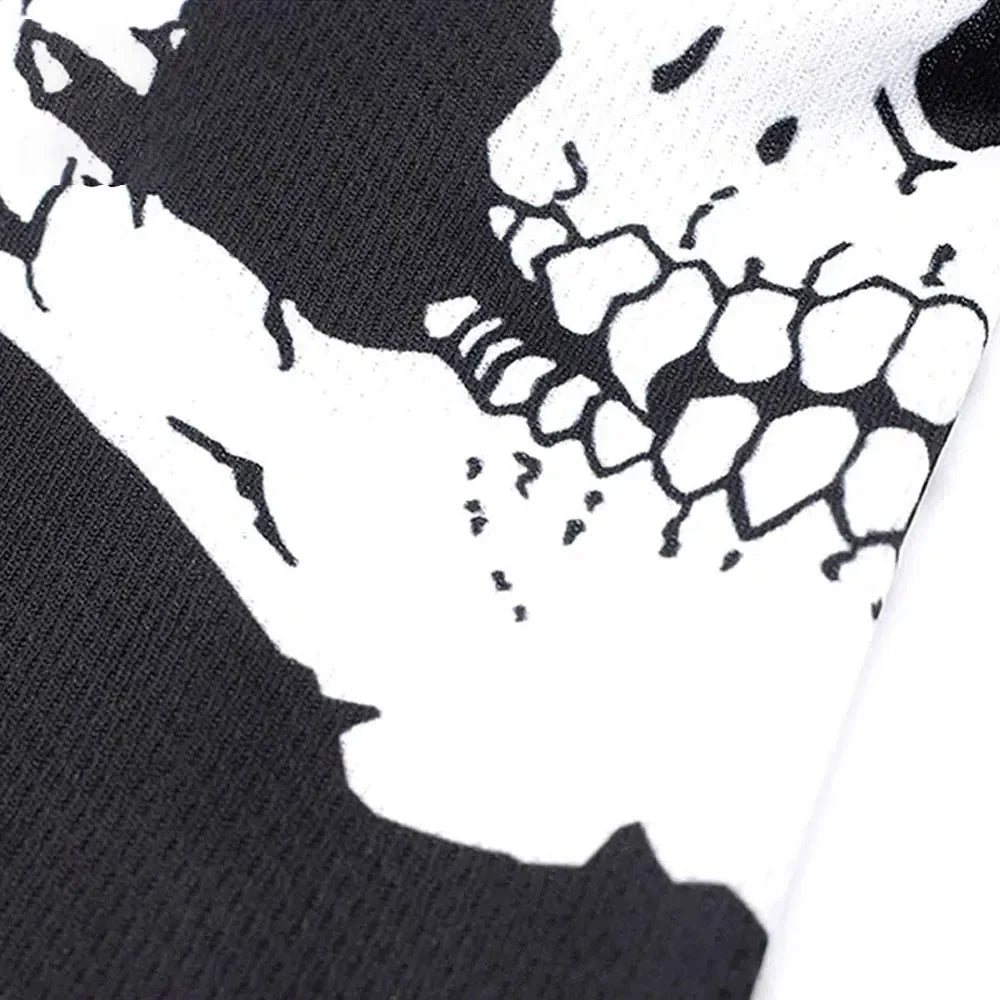 Halloween Skull Print Balaclava Cosplay Costume Ghost Full Face Bike Face Mask