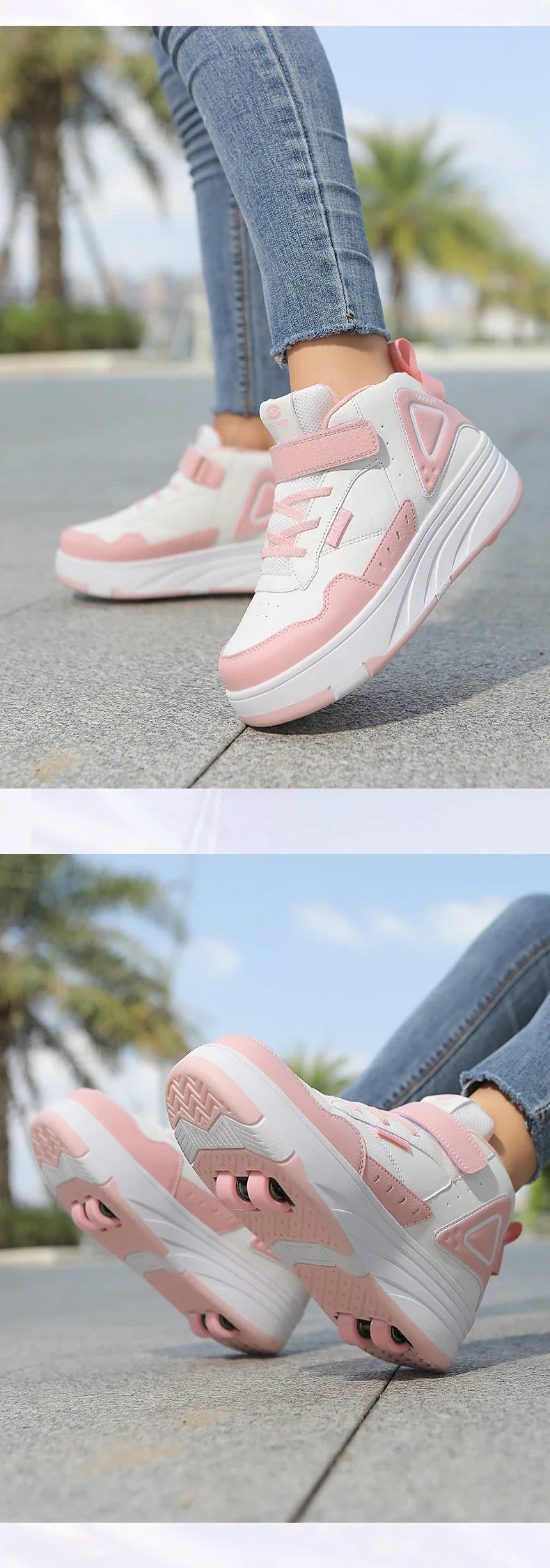 Children Roller Skate Shoes Kids Autumn Children Fashion Casual Sports Toy Birthday Gift Games Boys 4 Wheels Sneakers Girls