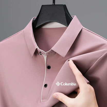 Designer Men's Brand Short Sleeve Polo Shirt New Lapel Casual Letter Print T-Shirt Top Versatile Business Trendy Men's Clothing