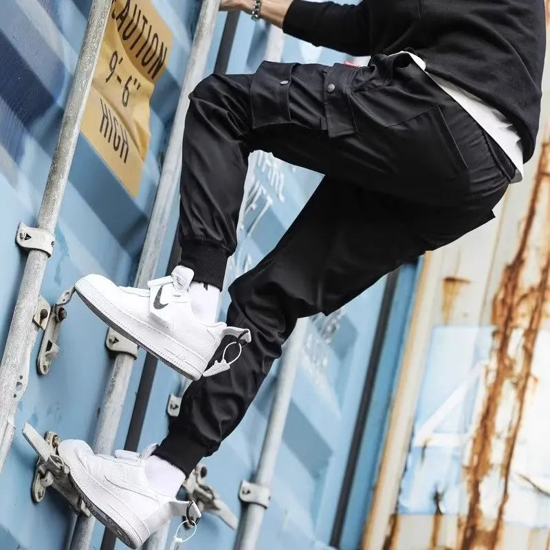 New Multi Pockets Harem Pants Trousers Fashion Streetwear Men's Hip Hop Casual Male Track Pants Joggers  5XL extra large