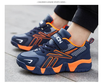 Children Boys Shoes School Sports Fashion Leather for Kids Tennis Casual Sneakers Children's Boy Running Walking Outdoor Shoe