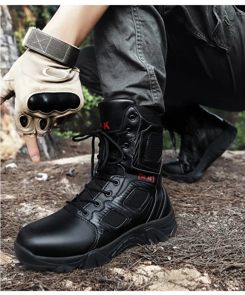 High-Top Work Boots Indestructible Safety Shoes Men Steel Toe Shoes Puncture-Proof Sneakers Male Shoes Men Non Slip Work Shoes
