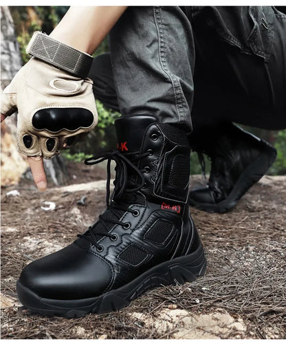 High-Top Work Boots Indestructible Safety Shoes Men Steel Toe Shoes Puncture-Proof Sneakers Male Shoes Men Non Slip Work Shoes