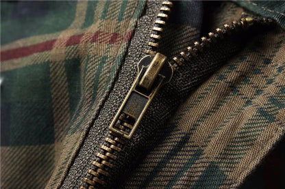 2025 Summer Men Shorts Fashion Plaid Beach Shorts Mens Casual Shorts Military Short Pants Male Bermuda Cargo Overalls No belt