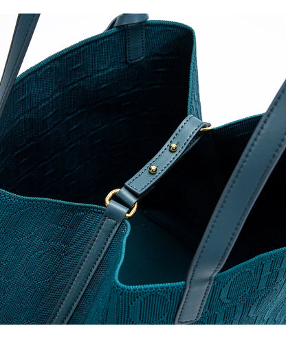 Fashionable Classic New Solid Color Outer Bag Women's Handbag Exquisite Handcrafted Weaving Large Capacity Handbag