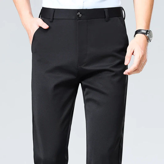 Four-Way Stretch Business Casual Pants for Men, Spring/Autumn Dress Pants, Men's Trousers, Formal Pants, Casual Elastic Dress Pa