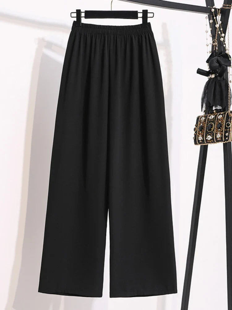 Women's Summer Loose Chiffon Wide Leg Pants