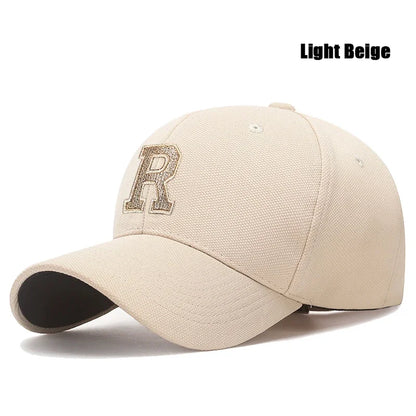 Gold Thread 3D Embroidery Adjustable Elastic Pineapple Cloth Baseball Cap Trucker Hats