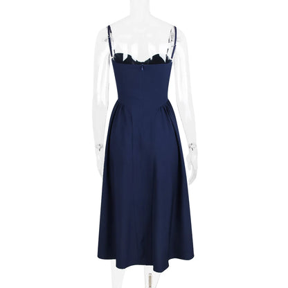 Summer Party Dresses 2025 New Arrivals Fit and Flare Elegant Midi Dress Red Night Date Dress