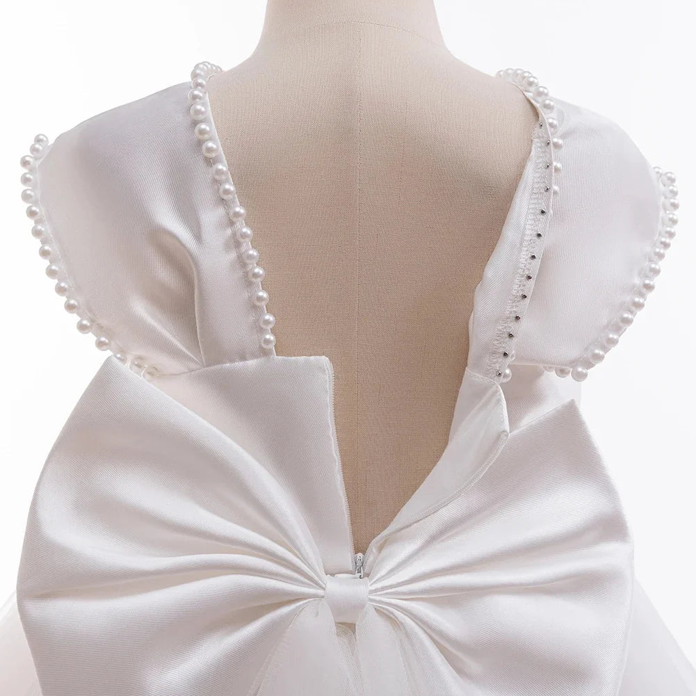Flower girl's birthday communion party Wedding dress 2026 Formal Girl Princess Long dress for 5 6 7 8 10 12 years old