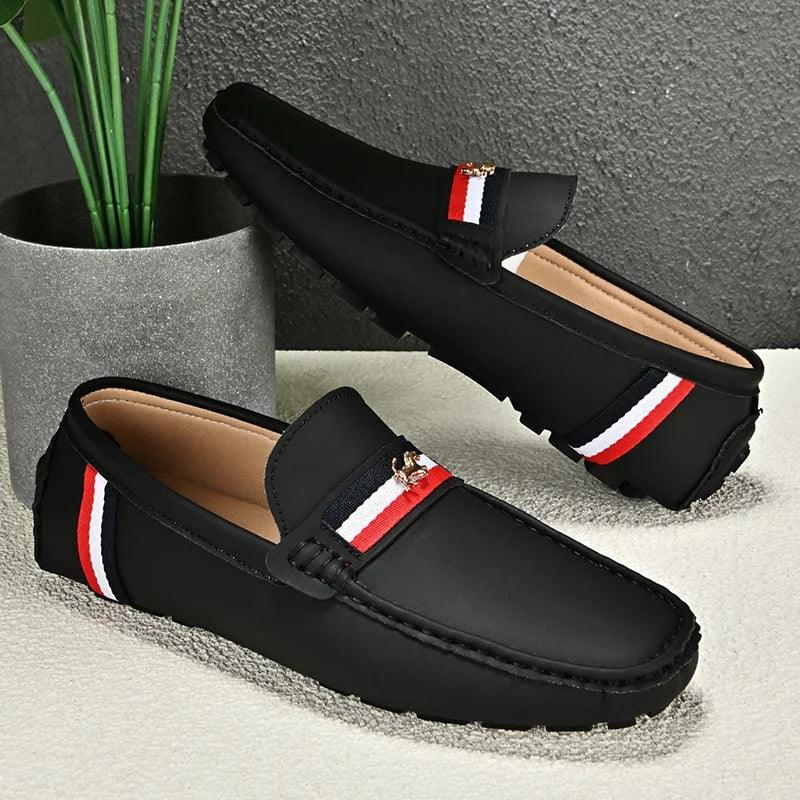 Loafers Men Driving Shoes Casual Shoes Comfortable Classic PU Leather Loafers Business Shoes Slip on Walking Men Loafers Shoes