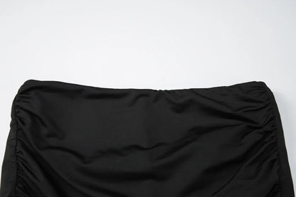 Women'S Fashion High Waist Solid Ruched Draped Mini Skirt Female Clothes Streetwear Party Holiday Club Wholesale