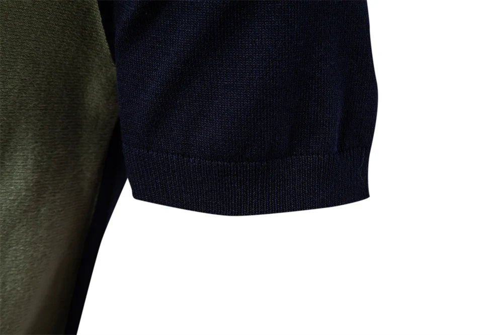 Brand Men's Striped Mesh Polo Shirt for High Quality Breathable Fabric Stylish Casual Male Polo Shirts ﻿