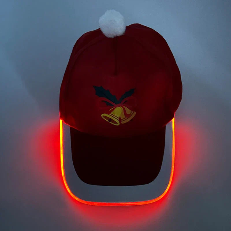 Hot LED Light Up Baseball Cap Neon Colorful Glowing Adjustable Sun Hats For Women Men Night Running Caps Travel Supplies