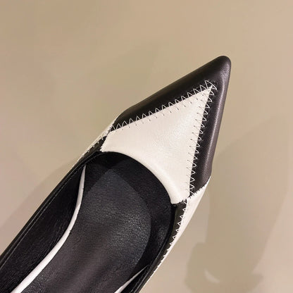 Verão Novas Sandálias Femininas de Bico Fino com Salto Agulha Sapatos Femininos de Salto Alto para Banquetes e Festas Sapatos de Casamento da Moda Scarpins 6,5-9cm