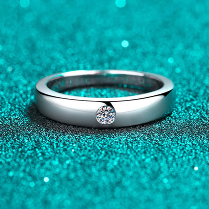 D VVS1 Moissanite Ring for Women Man Sparkling Wedding Eternity Bands Sterling Silver 925 Engagement Rings Fine Jewelry