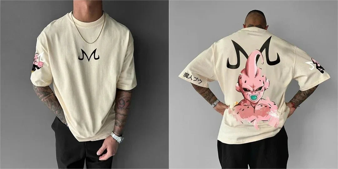Dragon Ball 2025 Autumn/Winter Men's Hoodie Streetwear Majin Buu Anime Printed Casual Loose Version Harajuku Parent-child Top