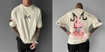 Dragon Ball 2025 Autumn/Winter Men's Hoodie Streetwear Majin Buu Anime Printed Casual Loose Version Harajuku Parent-child Top