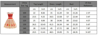 2024 New Movie Moana 2 Girl Dress Halloween Party Costume Princess Fancy Clothes Children Vaiana Outfit Dress