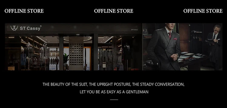 high quality men suits 3 piece set elegant slim fit formal office and leisure banquet groomsman set groom's suit