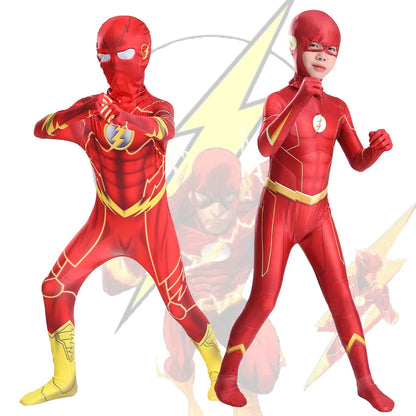 Halloween 3D  Costume Spandex Costume Superhero Luxury Bodysuit Adult Kids Bodysuit Cosplay Superhero Flash Bodysuit