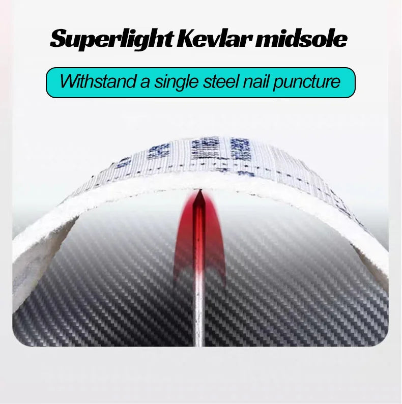 Men‘s Safety Shoes with Steel Toe Puncture Proof Anti-smash Work Sneakers Lightweight Breathable Black Sneakers for Construction