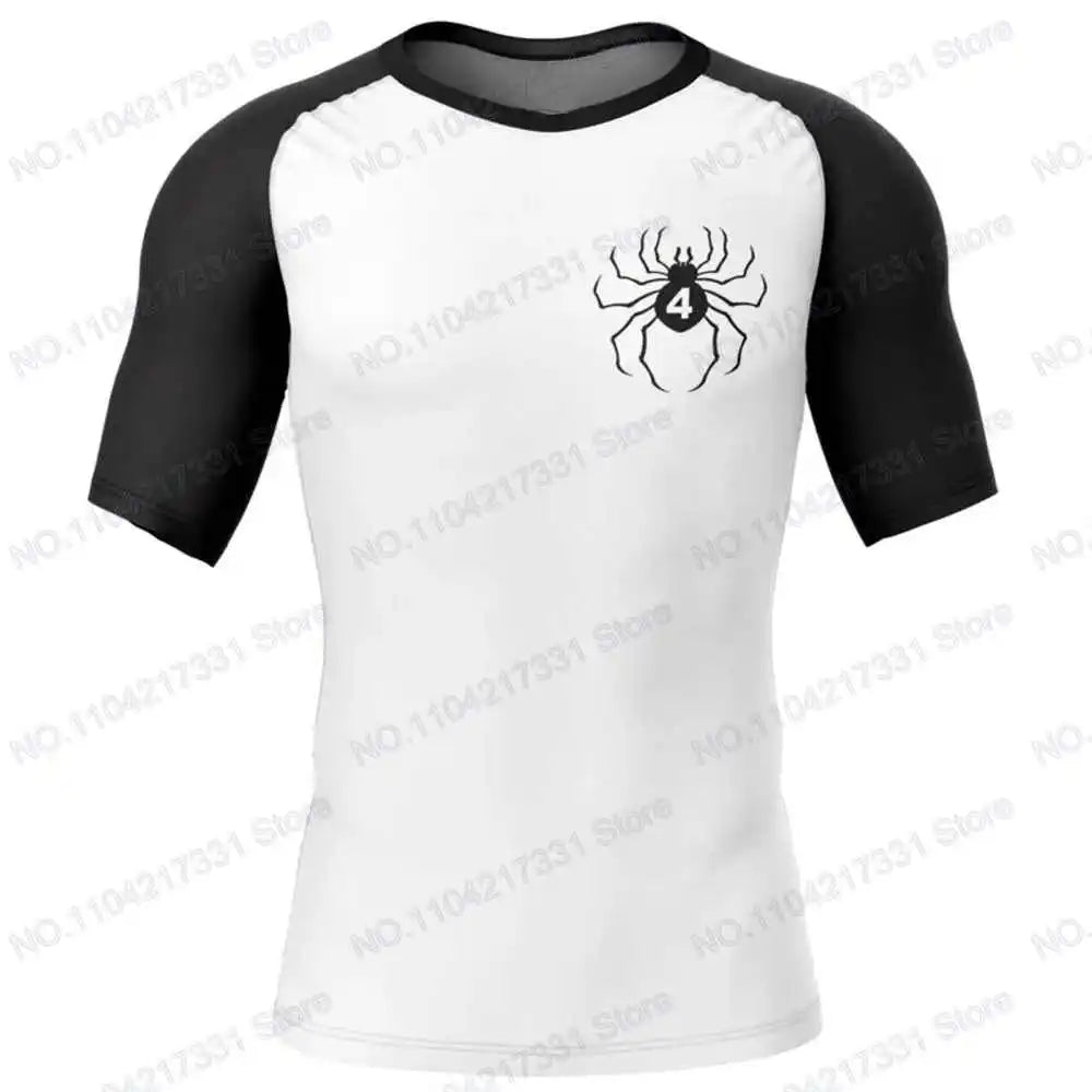 Hunter Cartoon Anime Rash Guards Surfing Jersey Beach Shirts Swimwear Diving Gym Shorts MMA BJJ Men Jiu Jitsu Fitness Sets