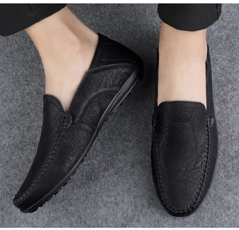 2025 shoes men's lazy one-pedal spot solid color men's shoes summer men shoes British cross-border large-size casual