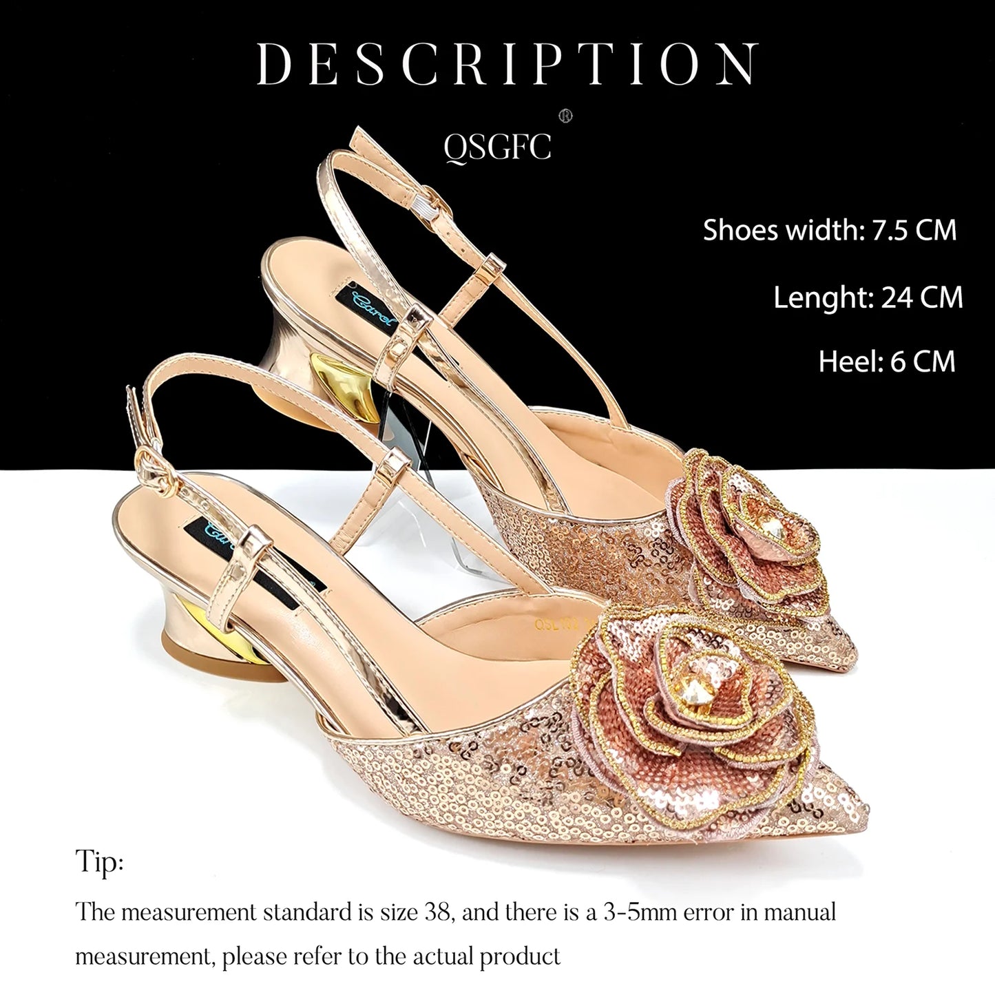 New Arrival Fashion Flower Design Party Wedding Royal Blue Color Pointed Toe Women Shoes and Bag Set Decorated With Rhinestone