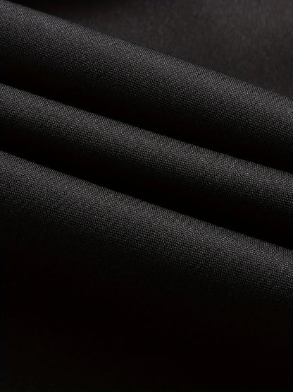 Men's High Elastic Anti-Wrinkle Straight Fit Business Pants | Non-Iron Formal Casual Trousers (1-Pack)