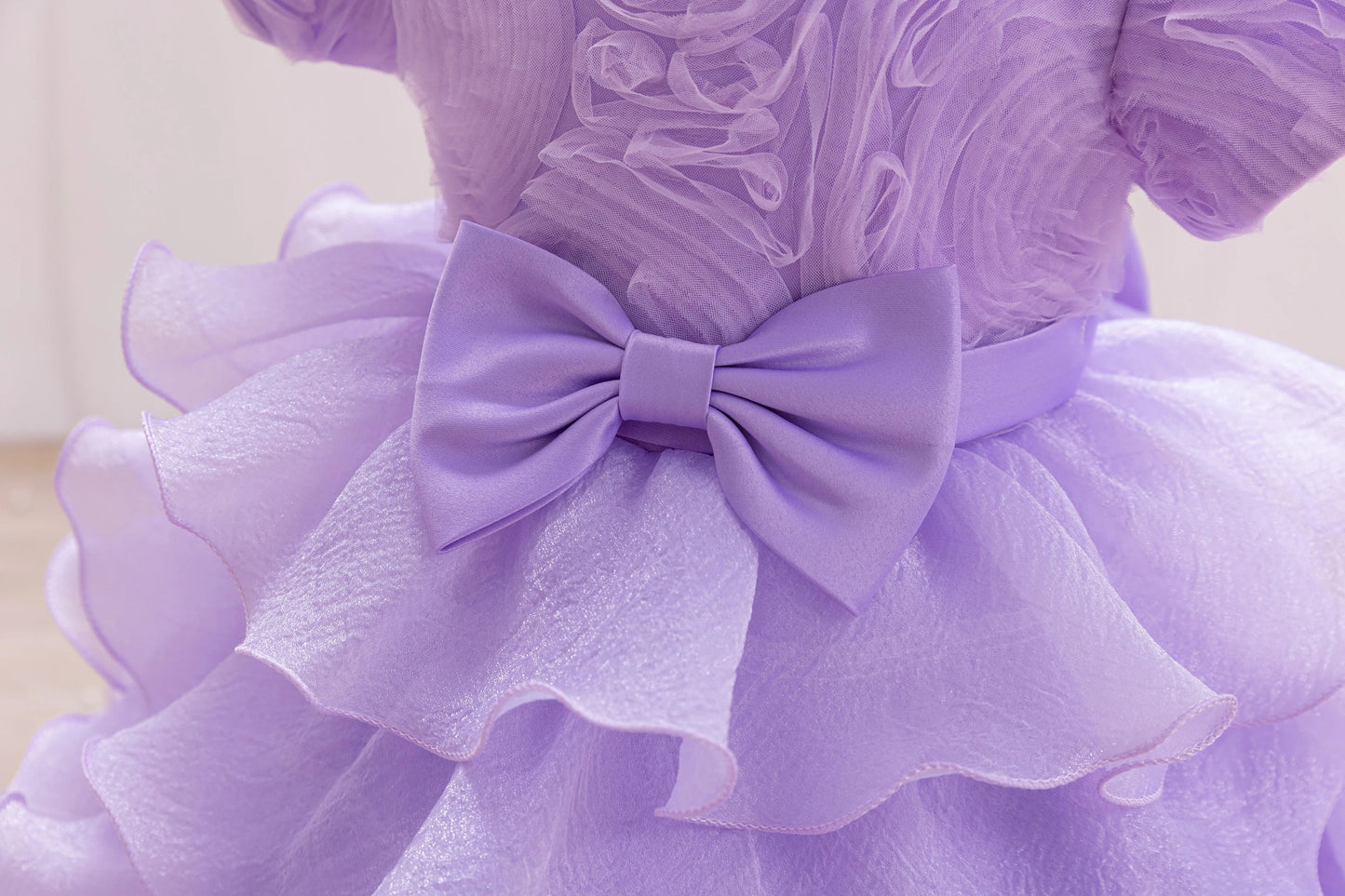 Baby Dress 2025 Spring/Summer on new three-dimensional floral soft yarn birthday party piano Performance Girl dress Elegant fluf
