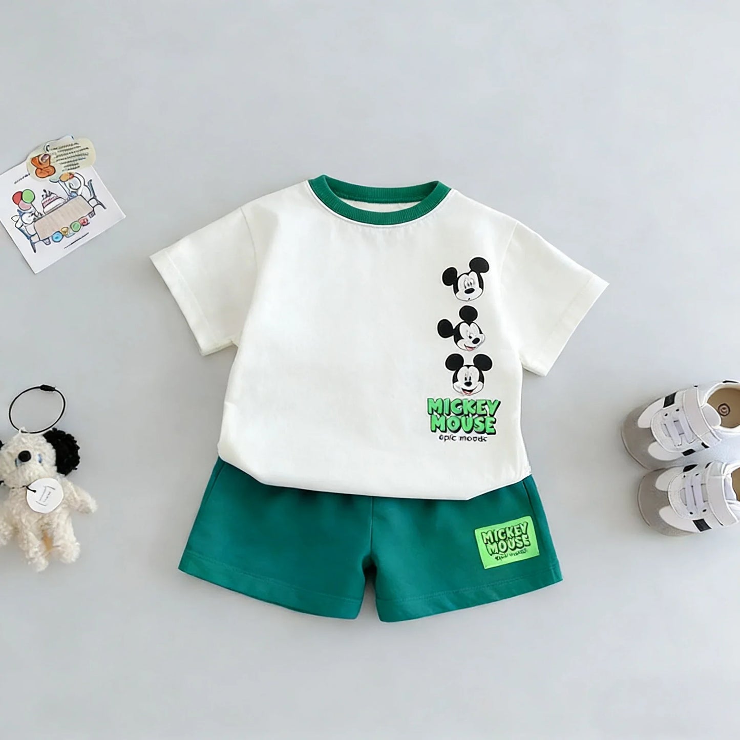 T-shirt Shorts Boy's 2pc/set Kids Summer Clothing Cartoon Fashion Children Short Sleeved Suit Toddler Costume Sets