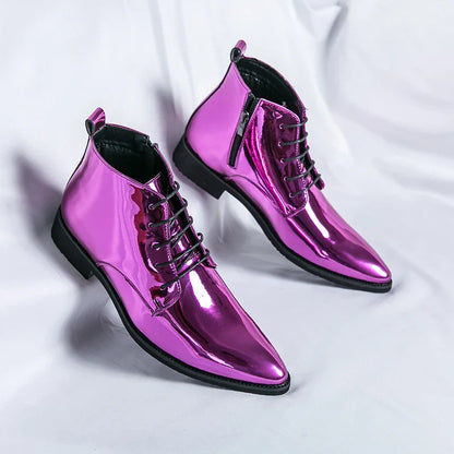 Classic Retro Dress Men's Monk Leather Shoes With Pointed Toe Buckle Business Office Wedding Soft Comfortable Men's Shoes