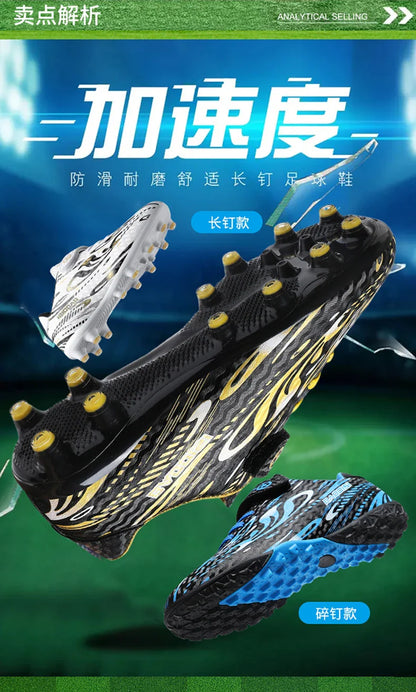 Kids Professional Soccer Shoes Indoor Men Football Field Boots Original Football Shoes TF/AG Society Cleats Grass Training Fast