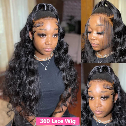 30 40 Inch 13x6 13x4 Body Wave Human Hair Wigs For Black Women 4x4 5x5 Glueless Wigs Human Hair 360 Lace Frontal Wig Pre Cut