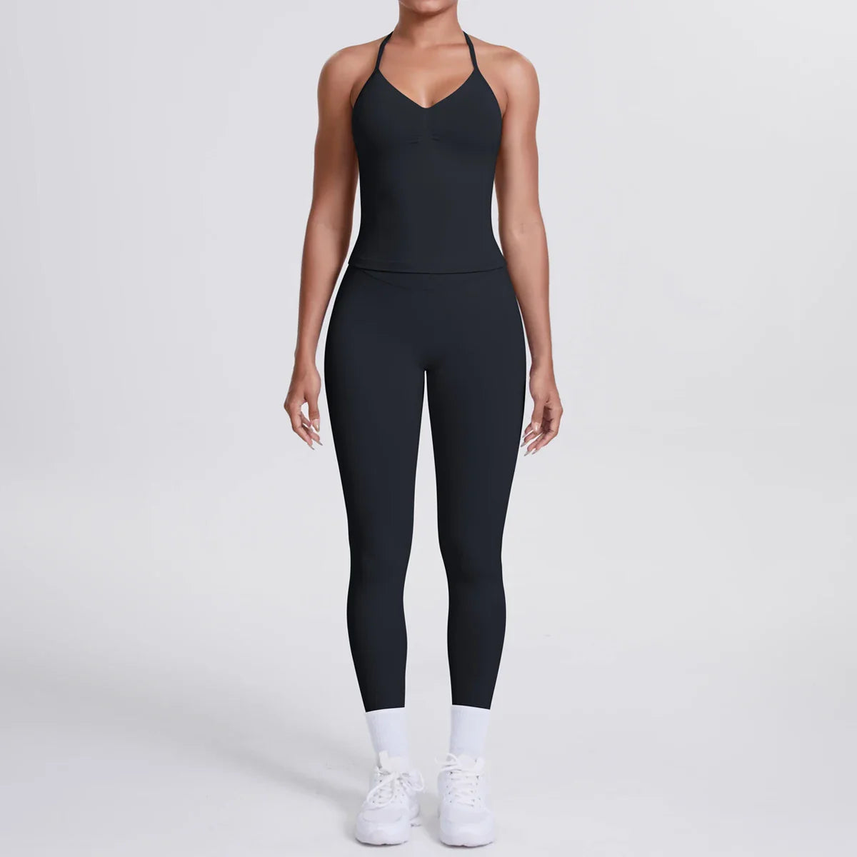 2 Piece Yoga Clothes Women Tracksuit Athletic Wear Pilates Fitness Suit Gym Workout Push Up Clothes Sports Bra Leggings Suit