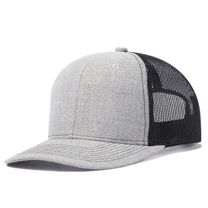 Unisex Cap Slight Curved Brim Style Trucker Hat  Men & Women Casual Outdoor Breathable Summer Cap