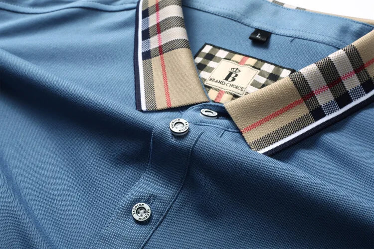 Luxury brand short sleeve men's polo shirt hot selling in summer classic embroidery high-end breathable cotton golf top T-shirt
