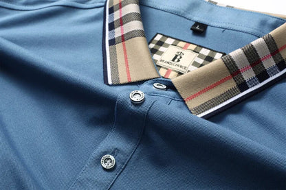 Luxury brand short sleeve men's polo shirt hot selling in summer classic embroidery high-end breathable cotton golf top T-shirt