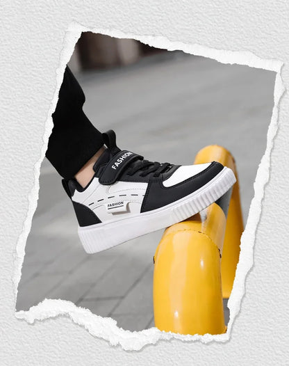Green Skateboard Shoes Kids Trainers Fashion Lightweight Children's Sports Shoes Comfortable Non-slip Casual Sneakers For Boys