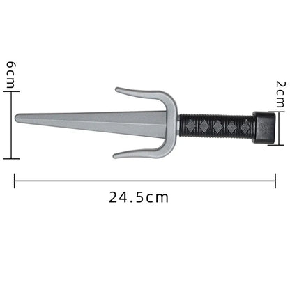 Boys Ninja Deluxe Costume for Kids with Weapon Accessories Kids Kung Fu Outfit Halloween Ideas Gifts with Bayonet Toys