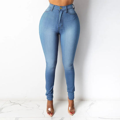 High Waist Women's Skinny Fit Denim Jeans