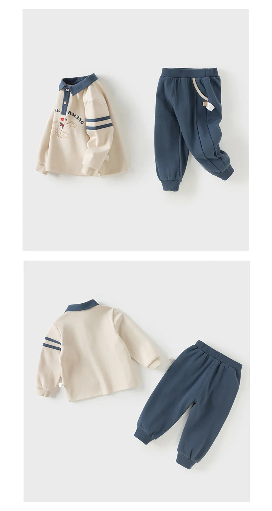 Children Autumn Spring Polo T-shirt Trousers Suits Boys Pullover+Pant 2Pcs Sets Costume Tracksuits Clothes DB3253484