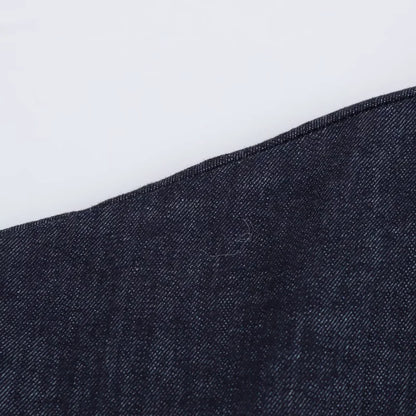 Spring New 1975 series denim MIDI dress with lapel side zipper fashion wrinkle waist slim elegant dress